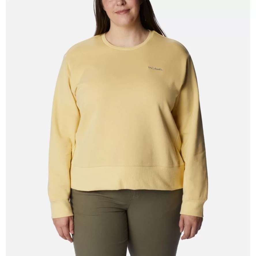 Women's Columbia Sale Lodge Crew IV Sweatshirt Plus Size Columbia Sale Cornstalk