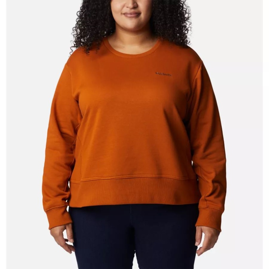 Women's Columbia Sale Lodge Crew IV Sweatshirt Plus Size Warm Copper Columbia Sale