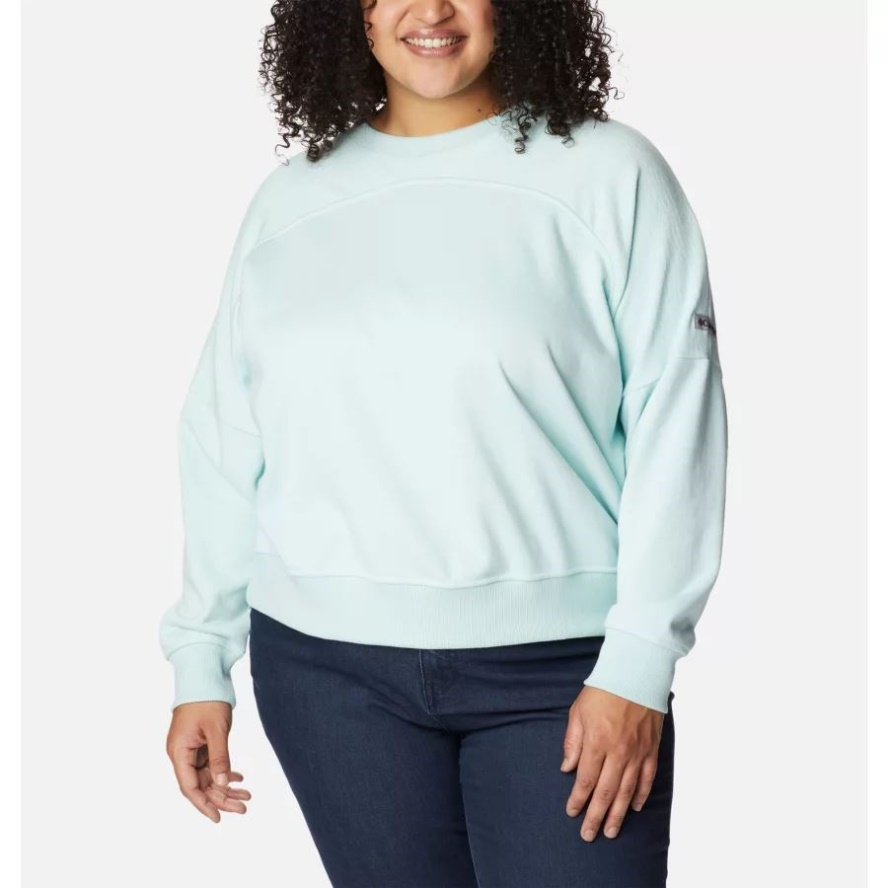 Women's Columbia Sale Lodge French Terry Crew Plus Size Columbia Sale Icy Morn