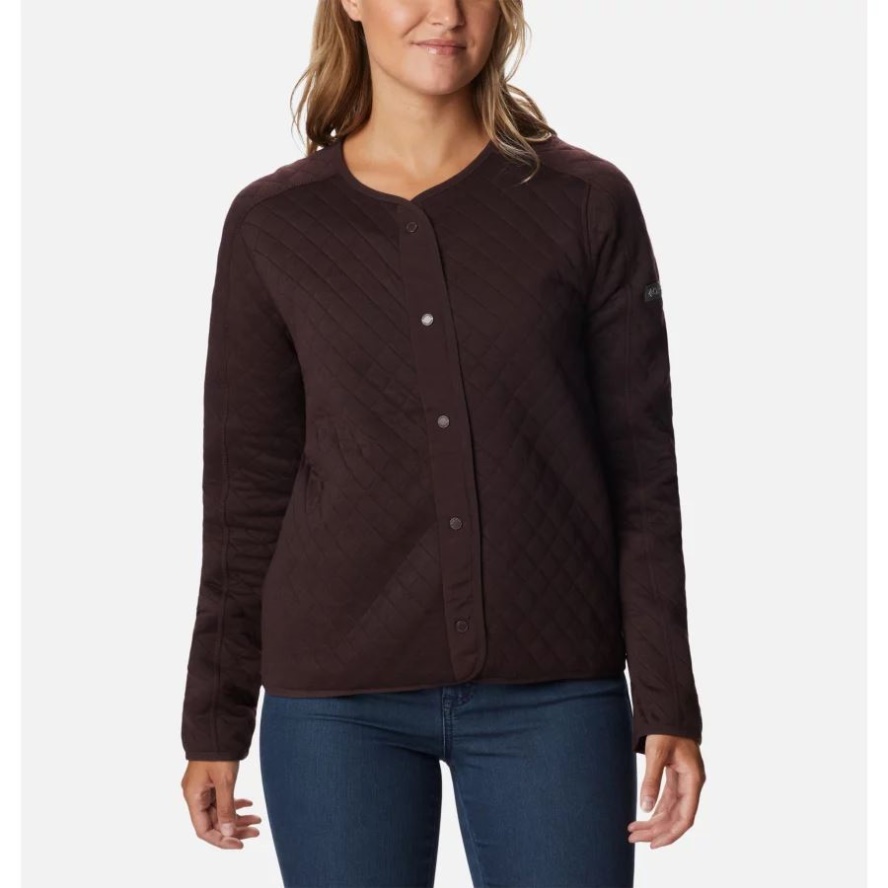 Women's Columbia Sale Lodge Quilted Cardigan New Cinder Columbia Sale