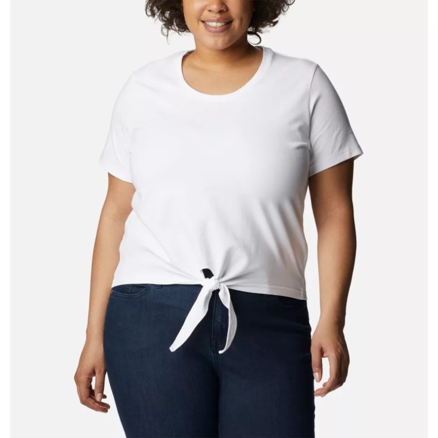 Women's Columbia Sale Trek Short Sleeve Shirt Plus Size Columbia Sale White