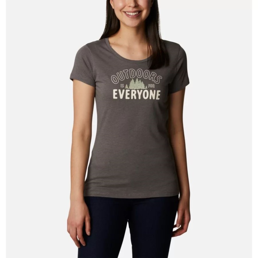 Women's Daisy Days Graphic T-Shirt Charcoal Heather/Seek Outdoors Columbia Sale