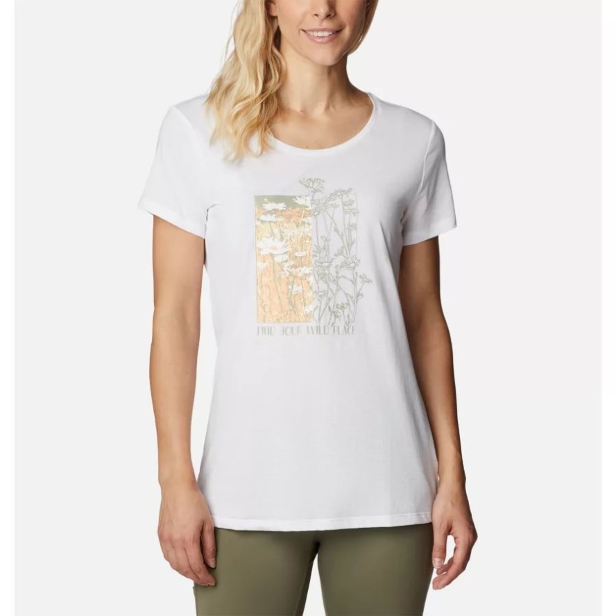 Women's Daisy Days Graphic T-Shirt Columbia Sale White/Find your Wild Graphic