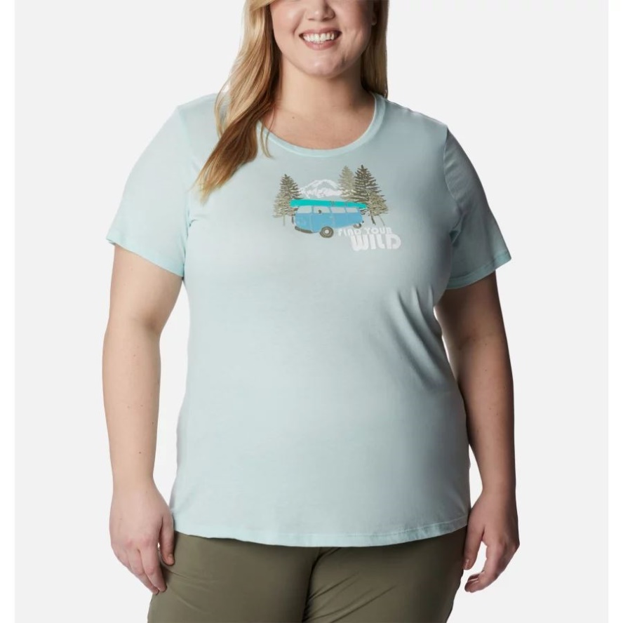 Women's Daisy Days Graphic T-Shirt Plus Size Icy Morn Heather/Van Life Columbia Sale