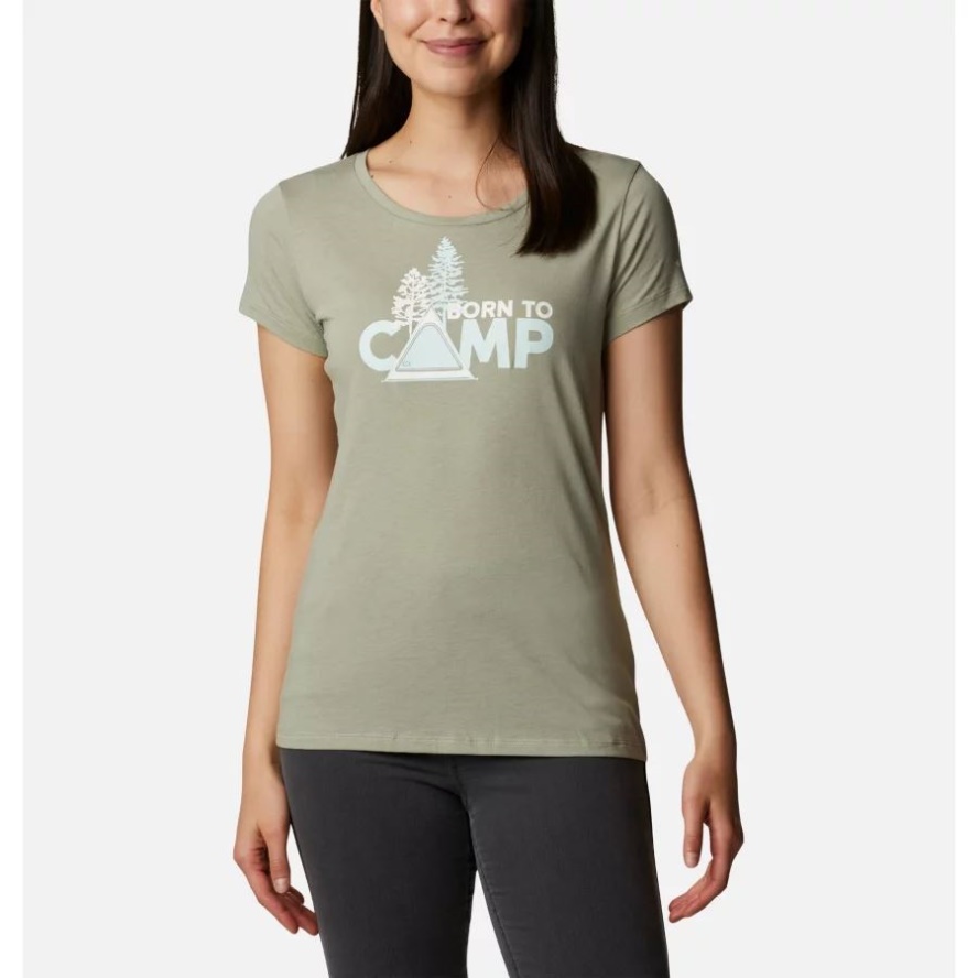 Women's Daisy Days Graphic T-Shirt Safari Heather/Born To Camp Columbia Sale