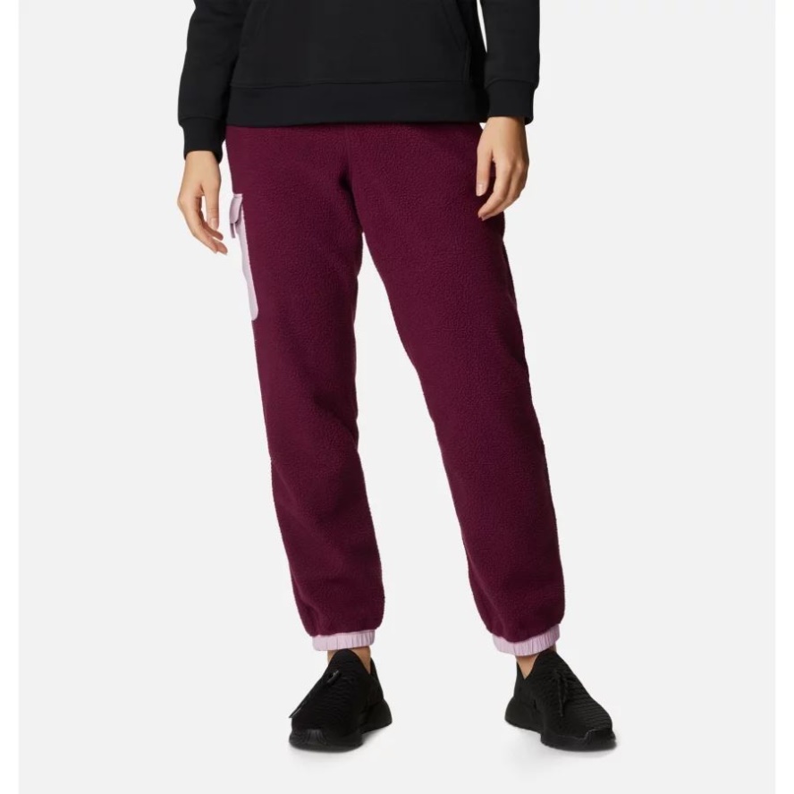 Women's Echo Hills Sherpa Jogger Pant Columbia Sale Marionberry/Aura