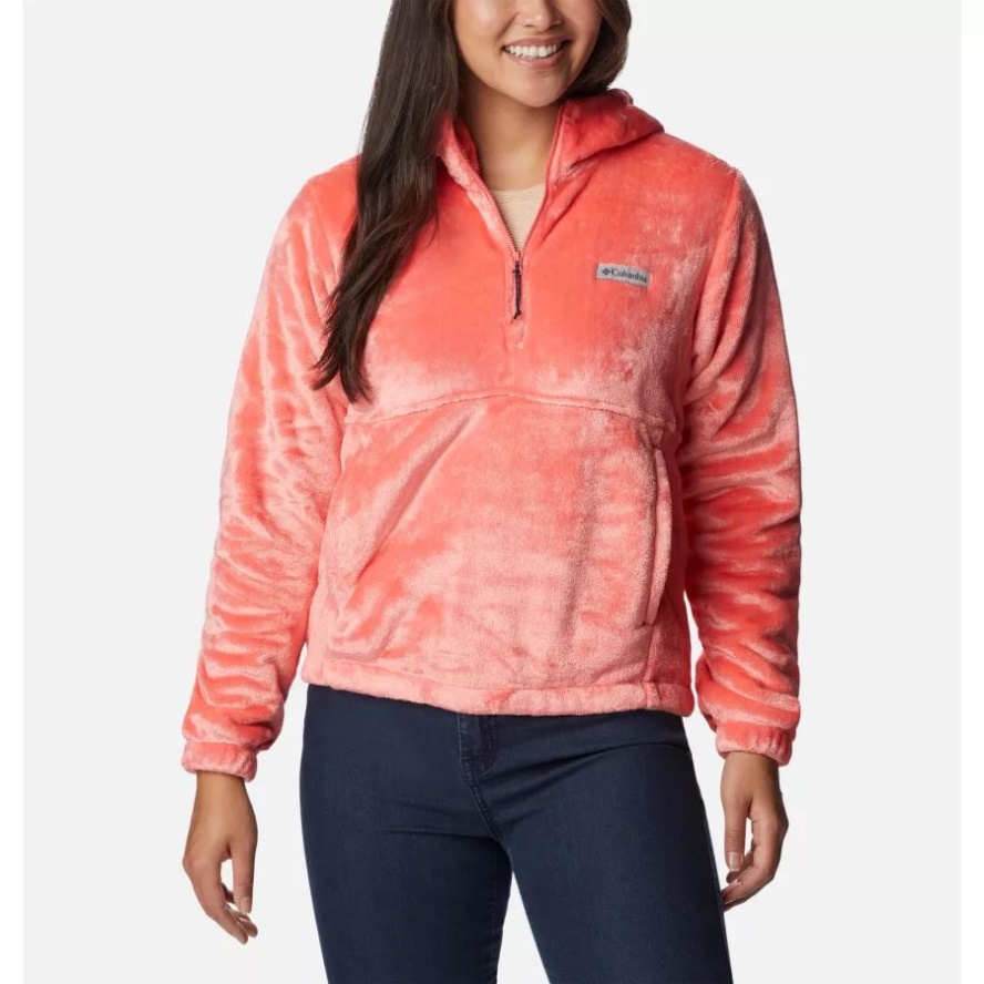 Women's Fire Side Fleece Hoodie Blush Pink Columbia Sale