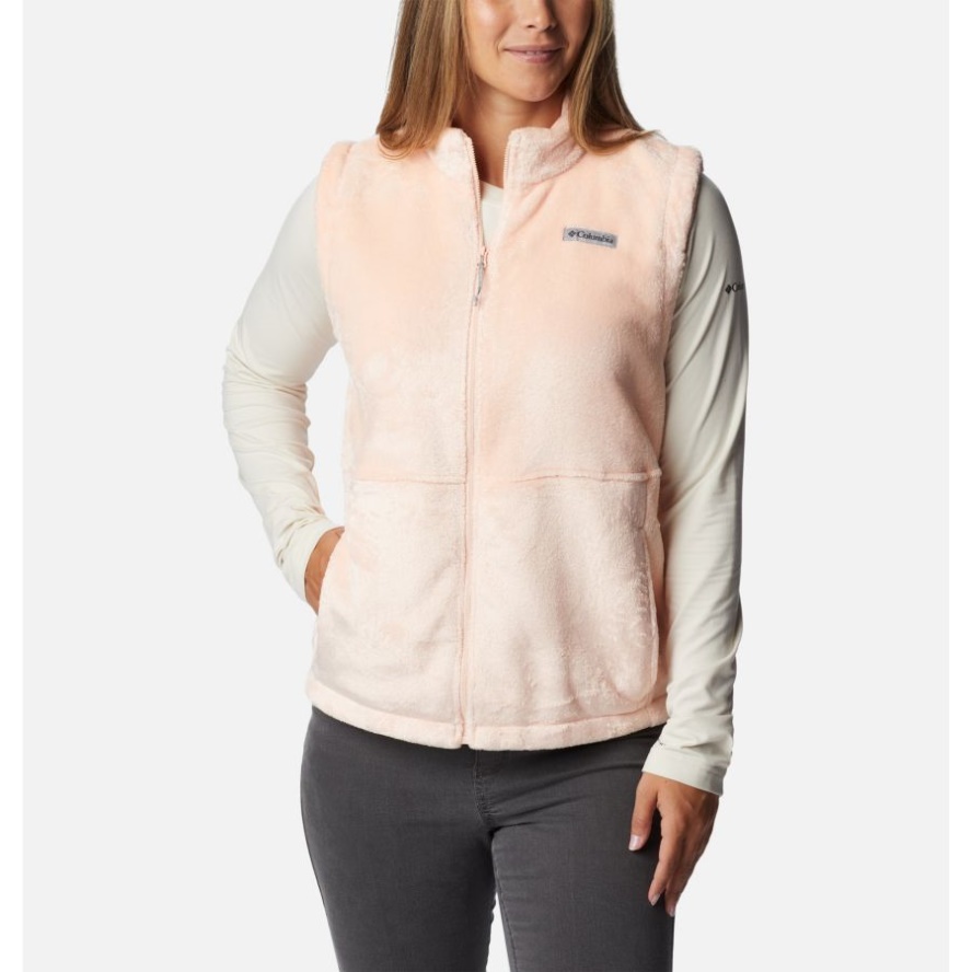 Women's Fire Side Vest Peach Blossom Columbia Sale