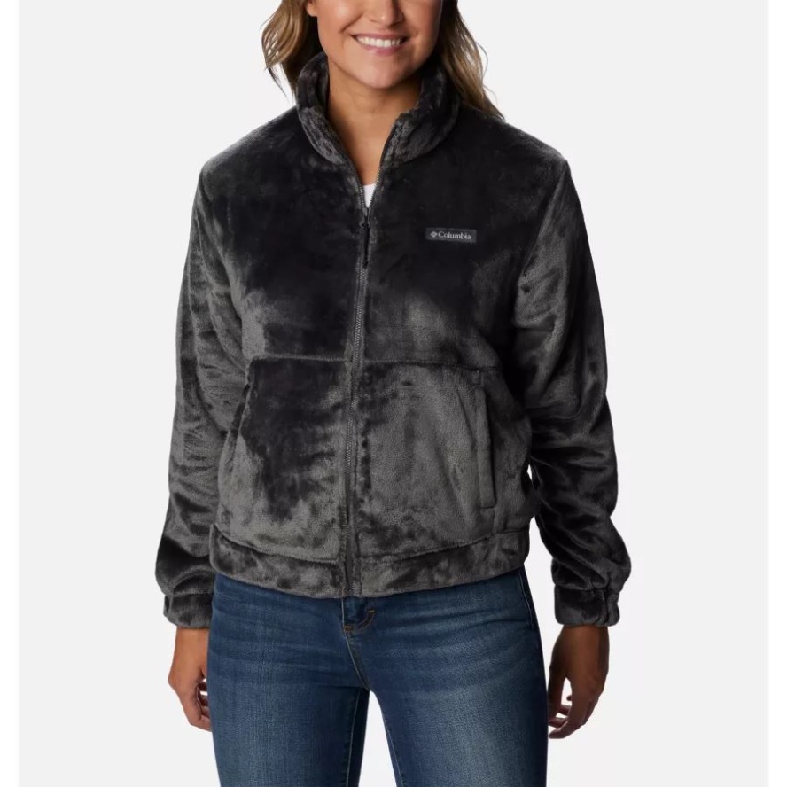 Women's Fireside Cropped Sherpa Fleece Jacket Columbia Sale Shark