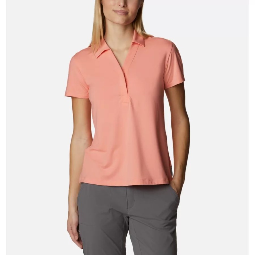Women's Firwood Camp II Polo Coral Reef Columbia Sale