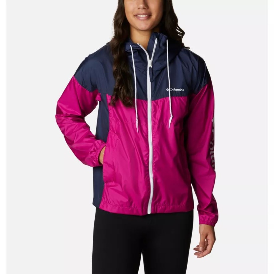 Women's Flash Challenger Novelty Windbreaker Columbia Sale Wild Fuchsia/Nocturnal