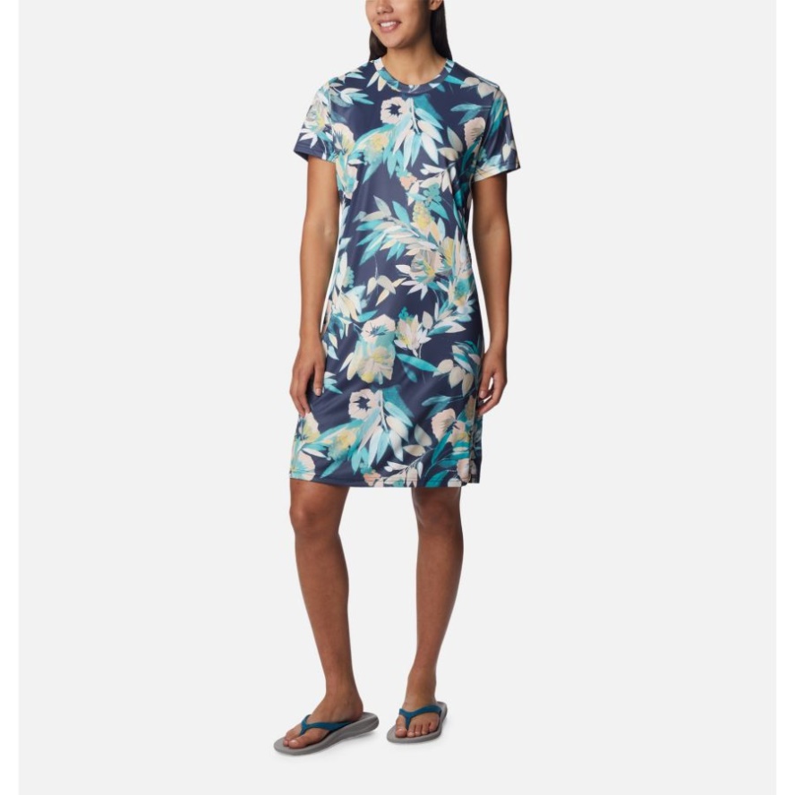 Women's Fork Stream Dress Bright Aqua/Wisterian Columbia Sale