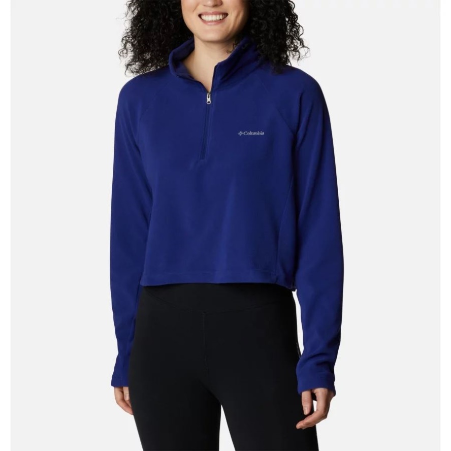 Women's Glacial II Casual Cropped Fleece Dark Sapphire Columbia Sale