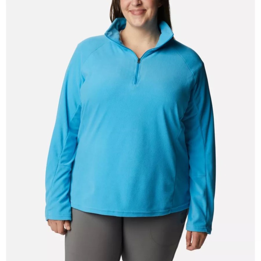 Women's Glacial IV 1/2 Zip Plus Size Blue Chill Columbia Sale