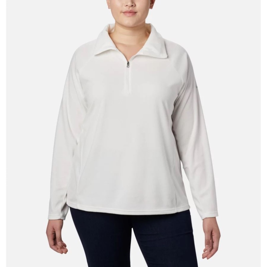 Women's Glacial IV 1/2 Zip Plus Size Sea Salt Columbia Sale