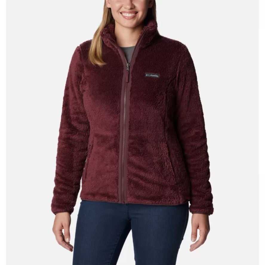 Women's Golden Grove Full Zip Fleece Jacket Malbec Columbia Sale
