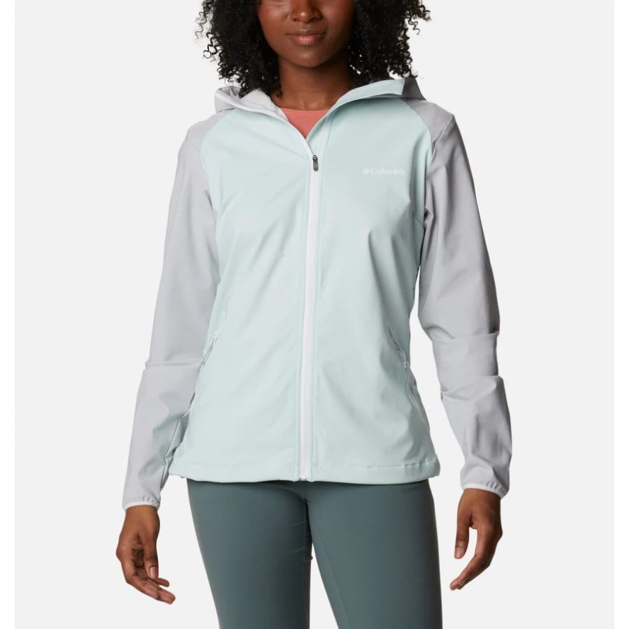 Women's Heather Canyon Softshell Jacket Columbia Sale Icy Morn Heather