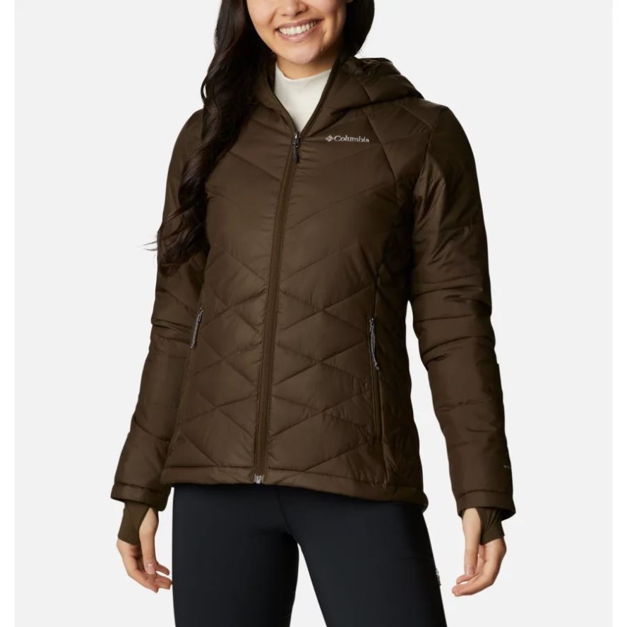 Women's Heavenly Hooded Jacket Columbia Sale Olive Green