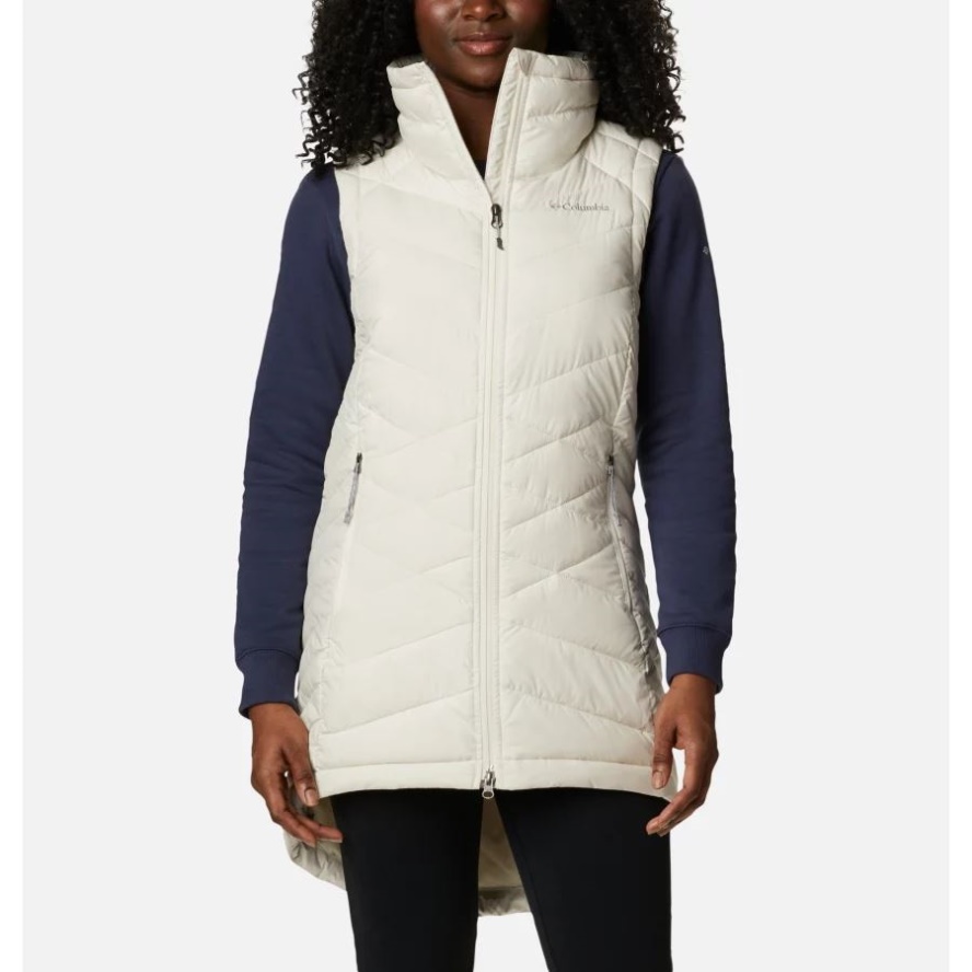 Women's Heavenly Long Vest Columbia Sale Chalk