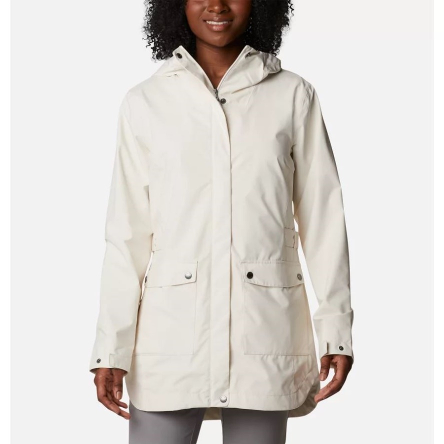 Women's Here And There Trench Jacket Columbia Sale Chalk