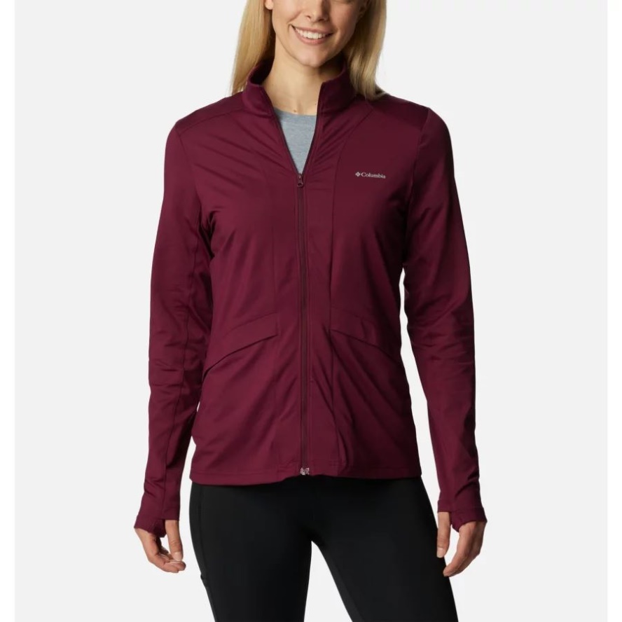 Women's Hike Hiking Technical Fleece Jacket Marionberry Columbia Sale