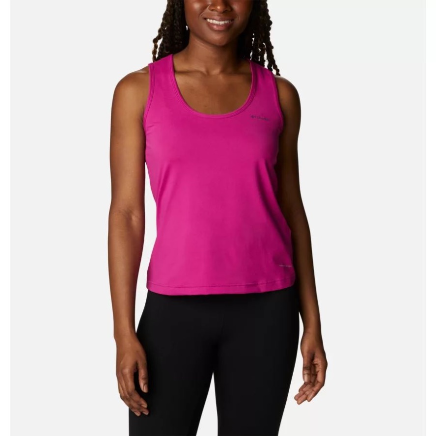 Women's Hike Performance Tank Wild Fuchsia Columbia Sale