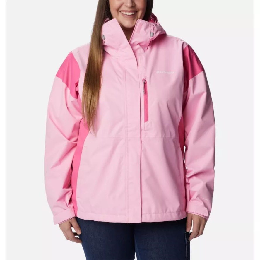 Women's Hikebound Jacket Plus Size Wild Rose/Wild Geranium Columbia Sale