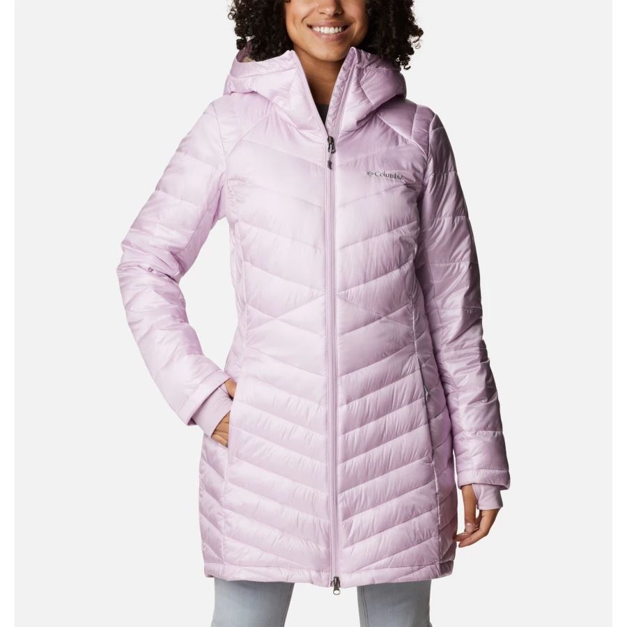 Women's Joy Peak Omni-Heat Infinity Mid Insulated Hooded Jacket Columbia Sale Aura