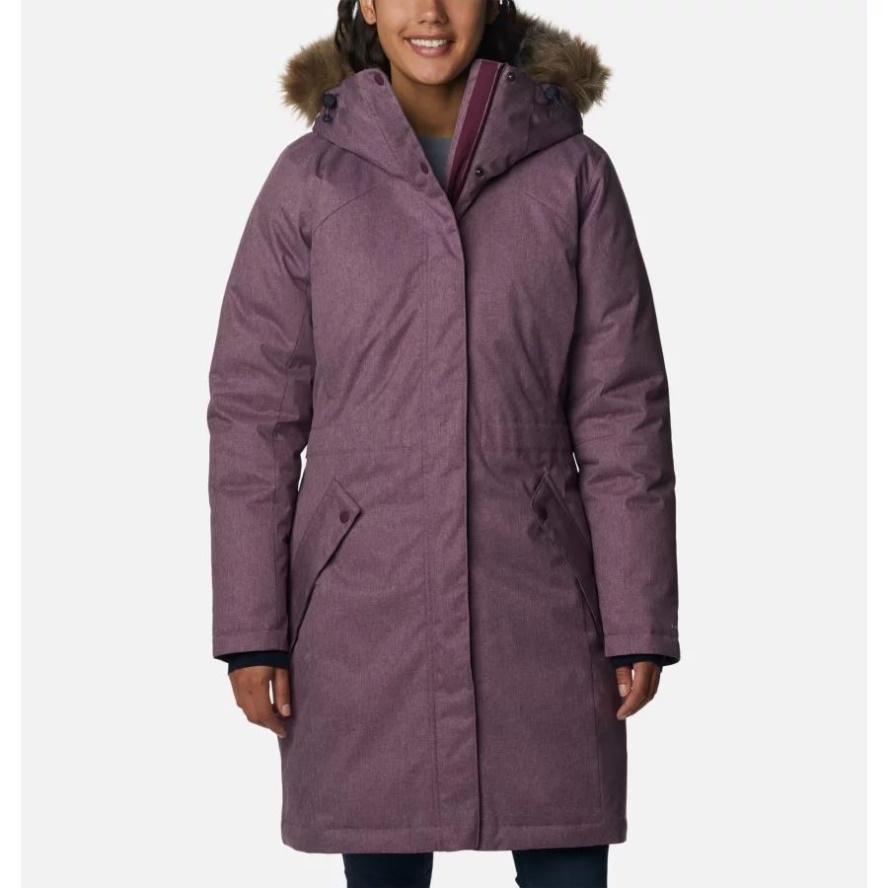Women's Juniper Ridge Omni-Heat Infinity Down Parka Marionberry Columbia Sale