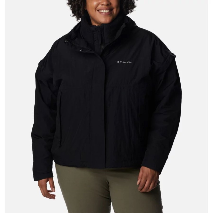 Women's Laurelwoods Interchange Jacket Plus Size Columbia Sale Black