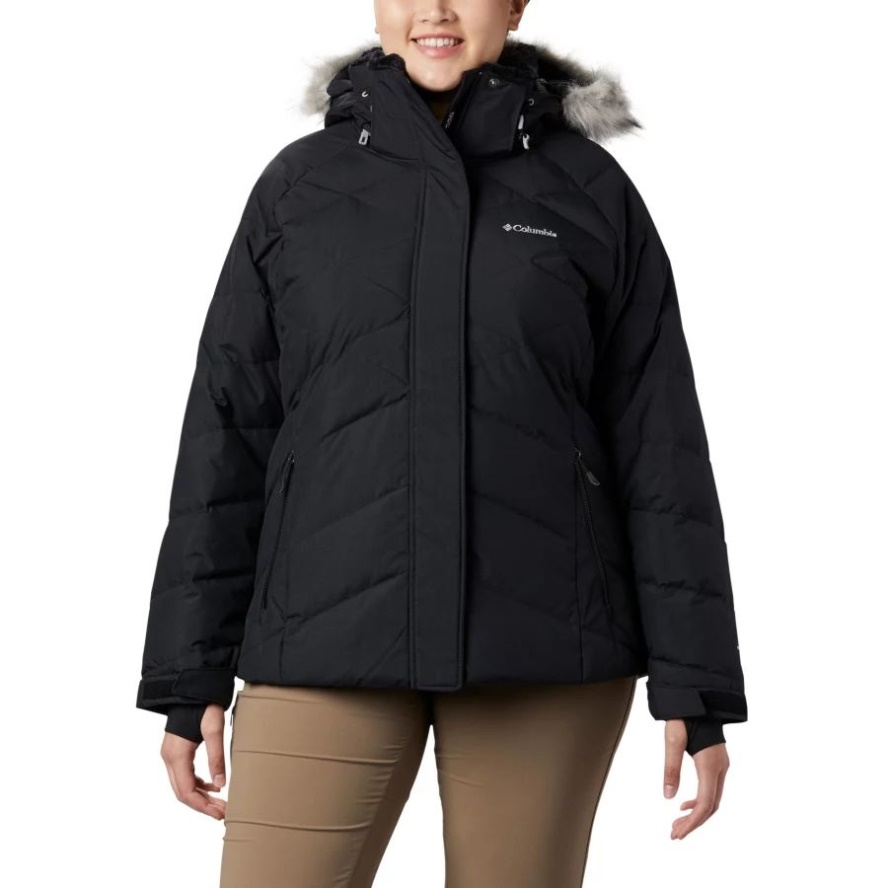 Women's Lay D Down II Jacket Plus Size Black Metallic Columbia Sale