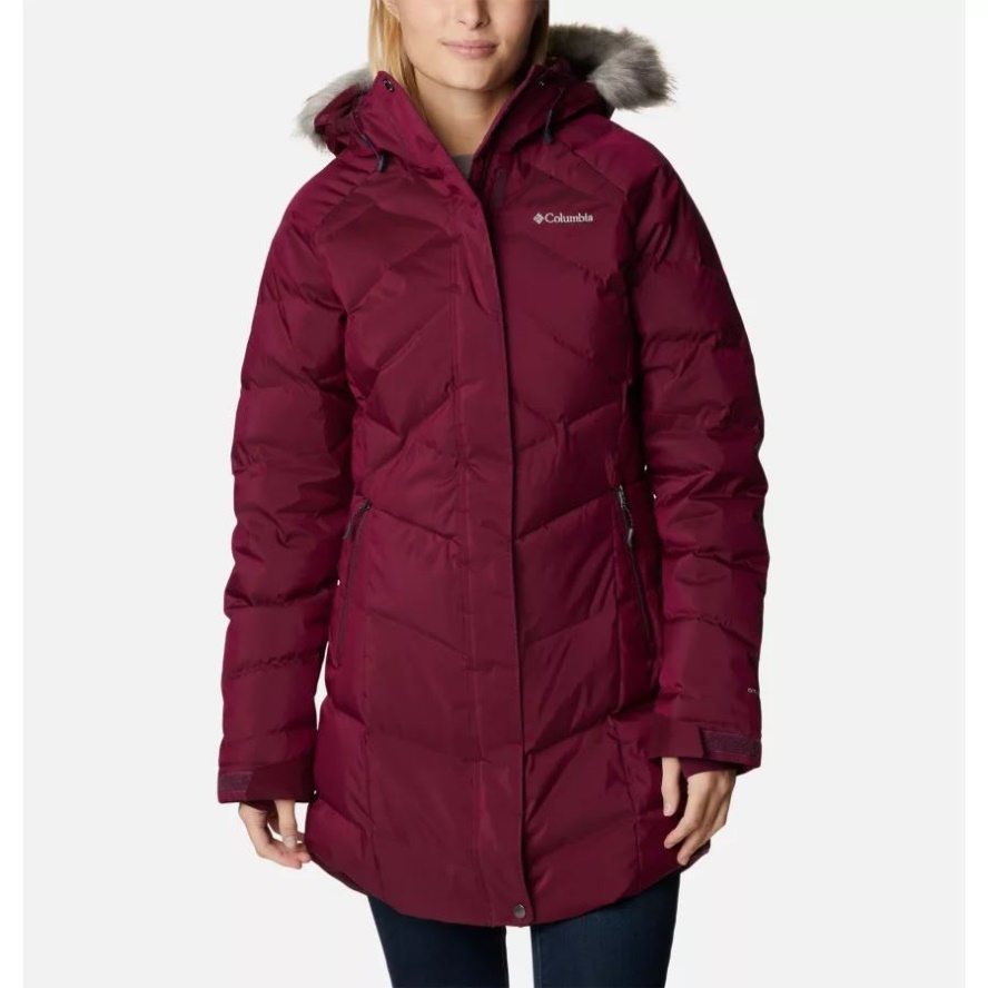 Women's Lay D Down II Mid Jacket Columbia Sale Marionberry Sheen