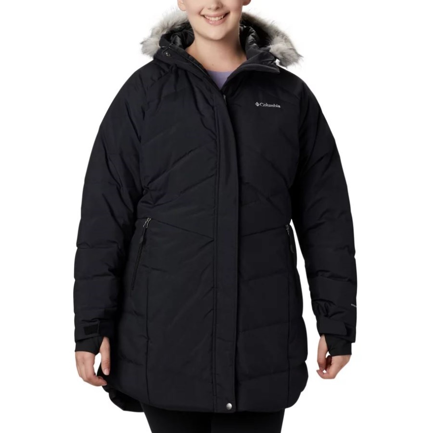 Women's Lay D Down II Mid Jacket Plus Size Black Metallic Columbia Sale