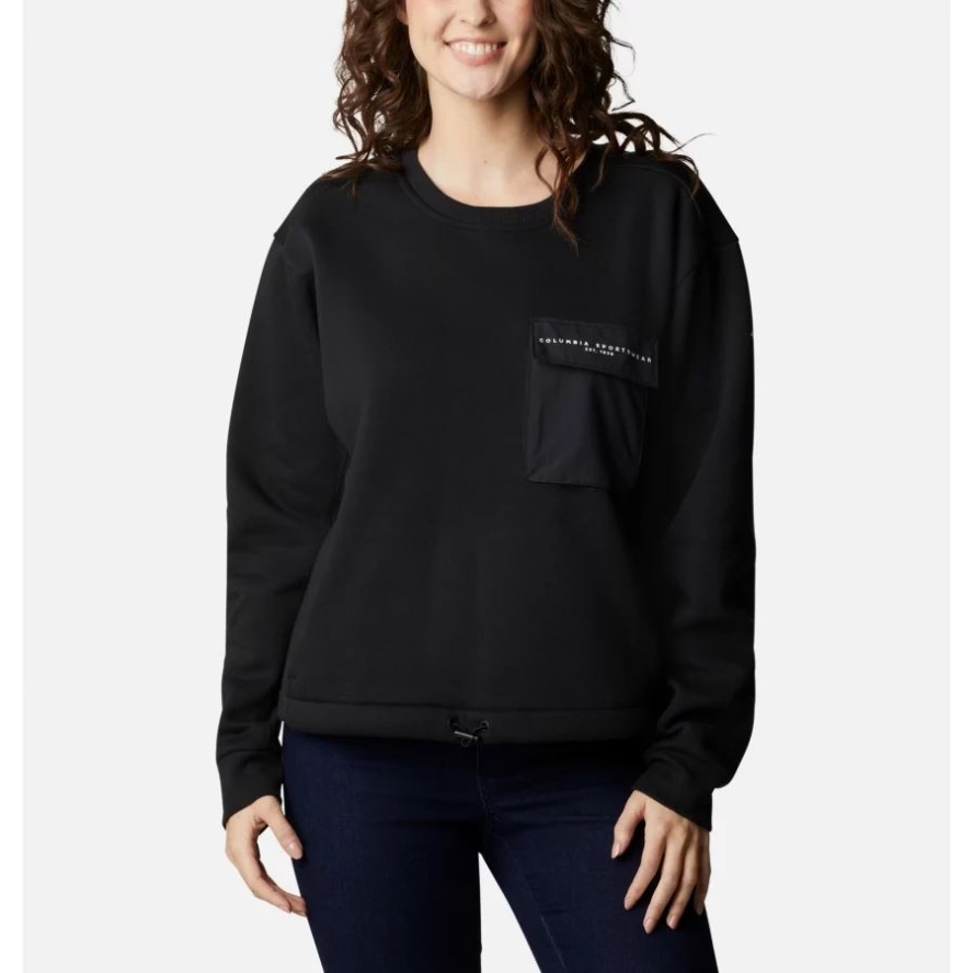 Women's Lodge III Crew Sweatshirt Columbia Sale Black