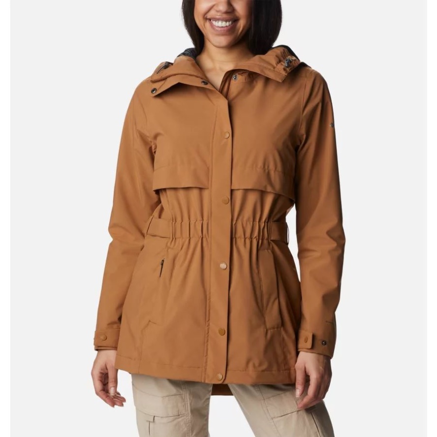Women's Long Valley Trench Jacket Columbia Sale Elk
