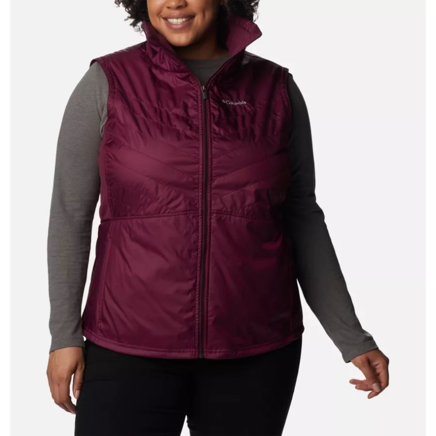 Women's Mix It Around II Vest Plus Size Columbia Sale Marionberry
