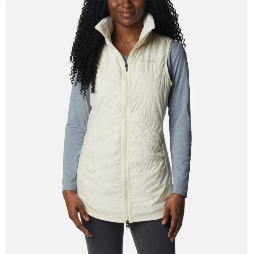 Women's Mix It Around Long Vest Columbia Sale Light Bisque