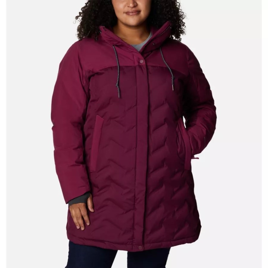 Women's Mountain Croo II Mid Down Jacket Plus Size Columbia Sale Marionberry