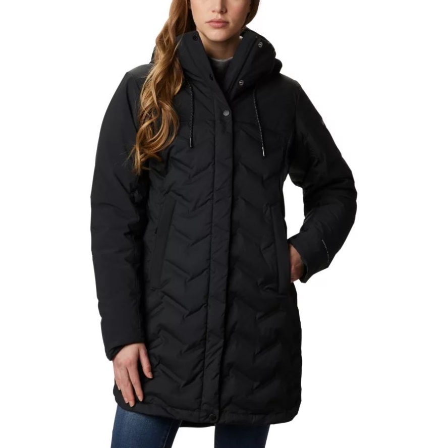 Women's Mountain Croo Long Down Jacket Columbia Sale Black