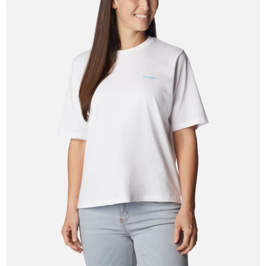 Women's North Cascades Graphic T-Shirt White/Explore NP Graphic Columbia Sale