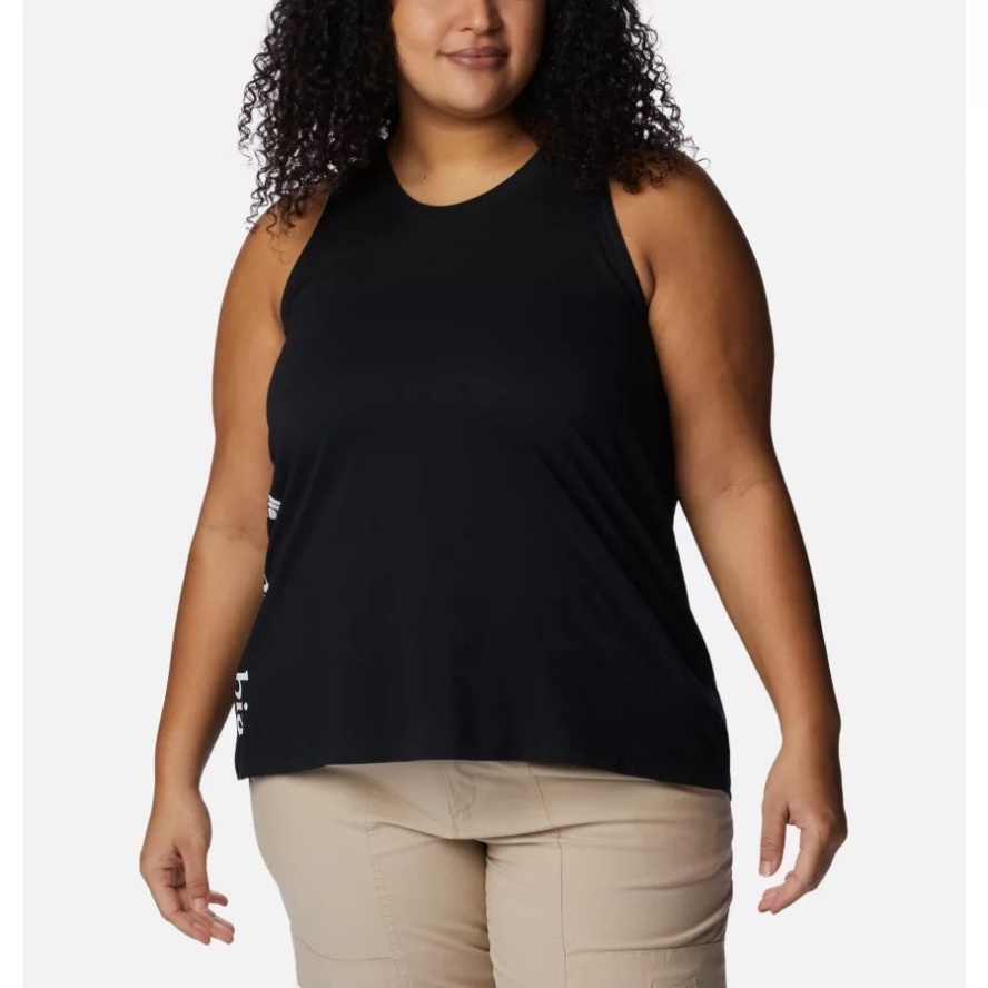Women's North Cascades Tank Plus Size Columbia Sale Black/Gem Columbia Sale Graphic