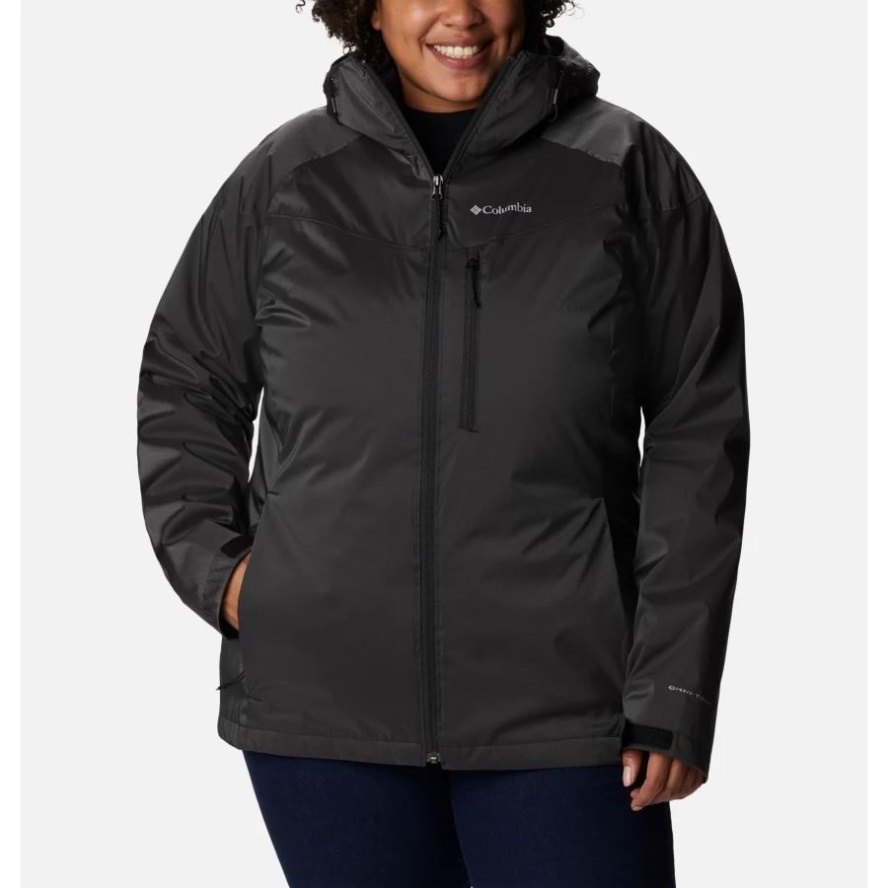 Women's Oak Ridge Interchange Jacket Plus Size Columbia Sale Black Sheen