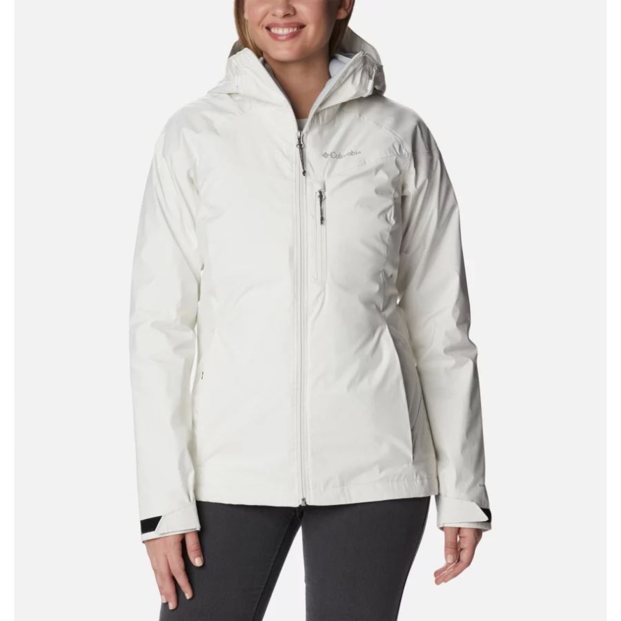 Women's Oak Ridge Interchange Jacket White Sheen Columbia Sale