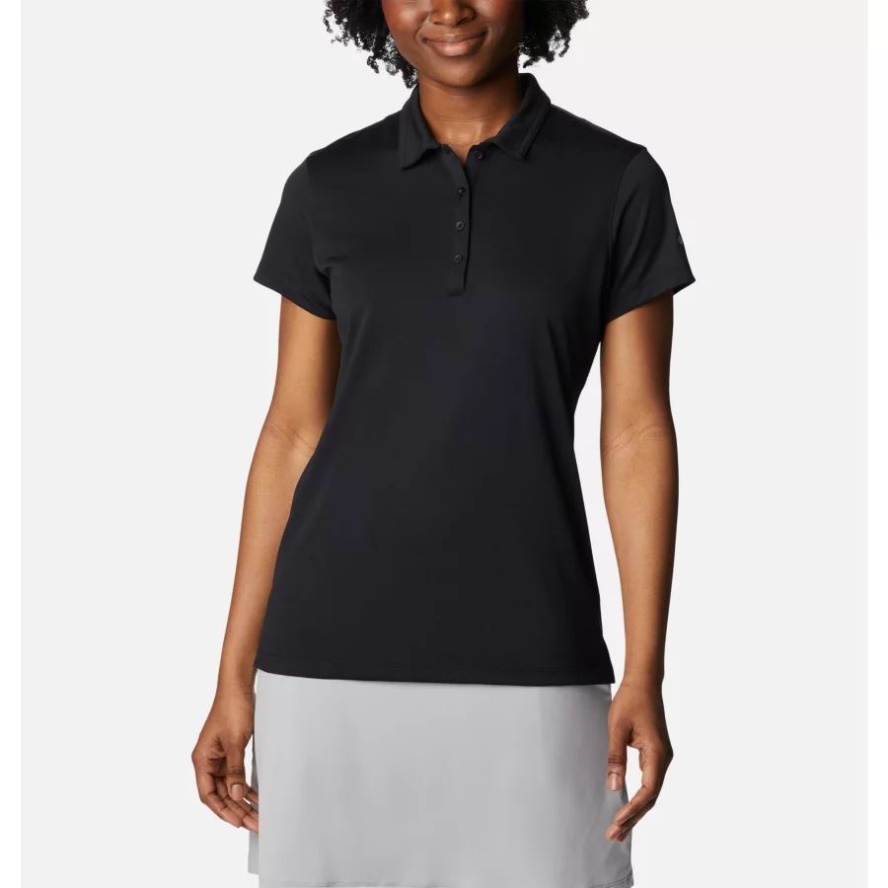 Women's Omni-Wick Birdie Polo Black Columbia Sale