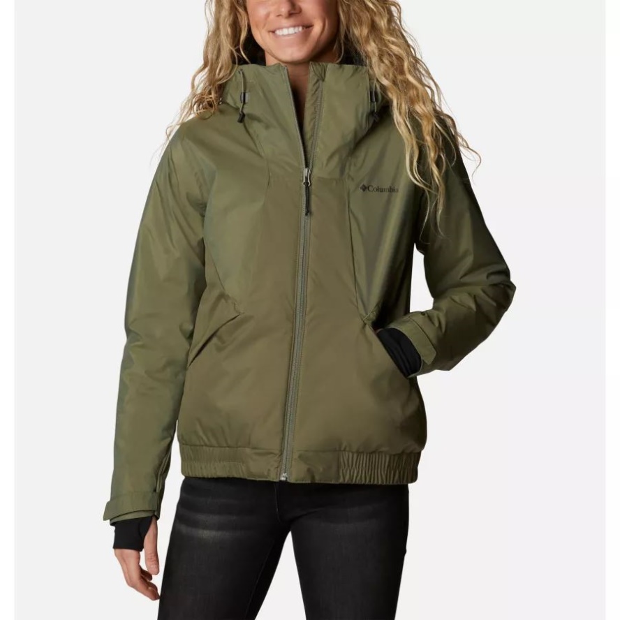 Women's Oso Mountain Insulated Jacket Columbia Sale Stone Green Sheen