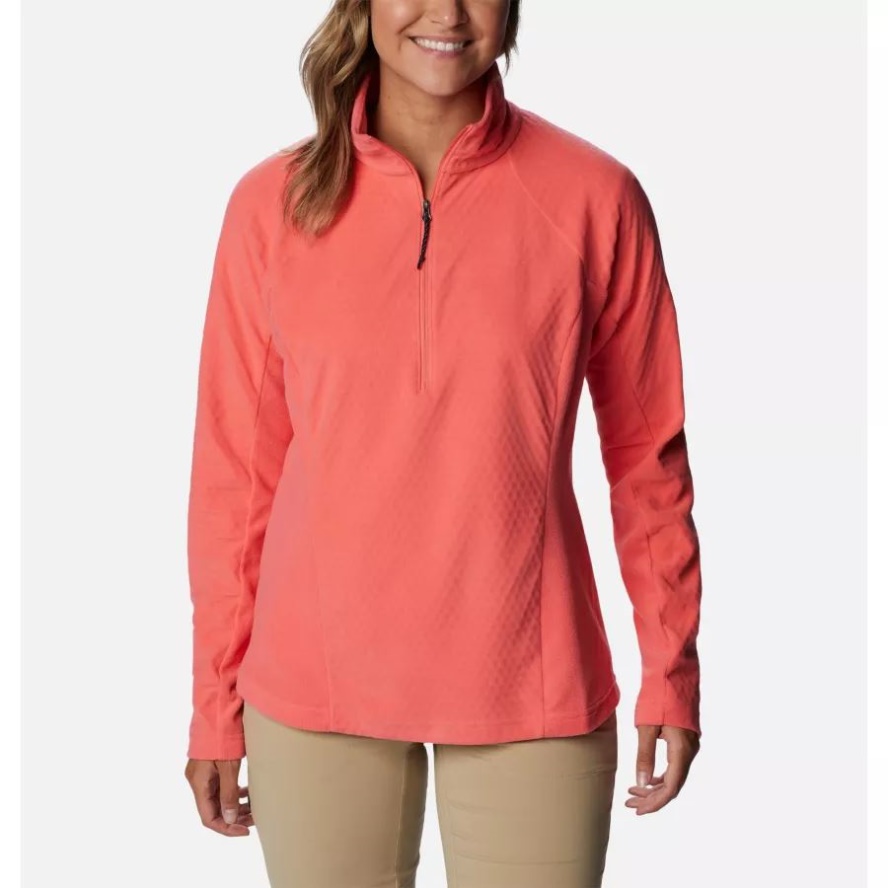 Women's Overlook Pass Half Zip Columbia Sale Blush Pink