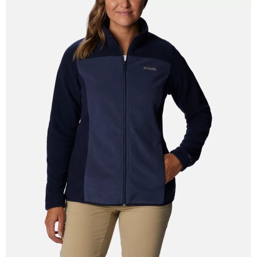 Women's Overlook Trail Full Zip Jacket Nocturnal/Dark Nocturnal Columbia Sale