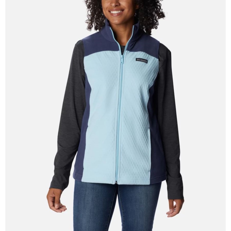 Women's Overlook Trail Vest Columbia Sale Spring Blue/Nocturnal
