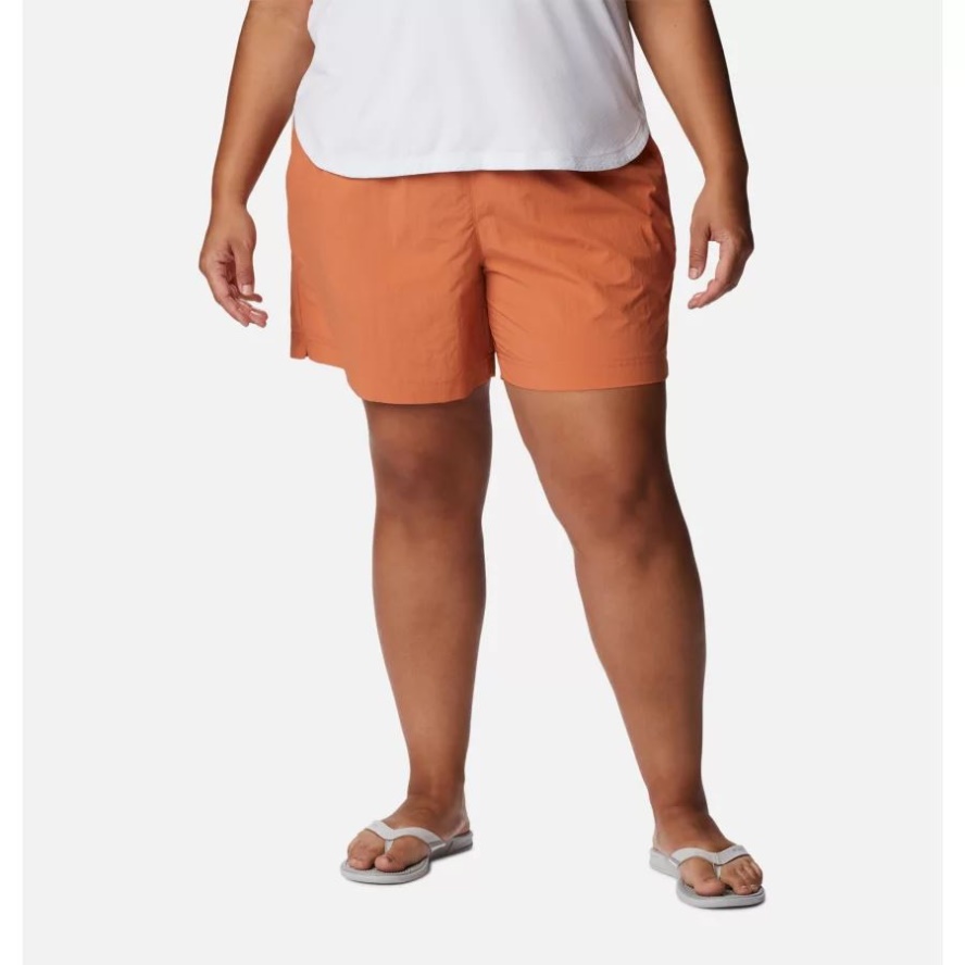 Women's PFG Backcast Water Shorts Plus Size Island Orange Columbia Sale
