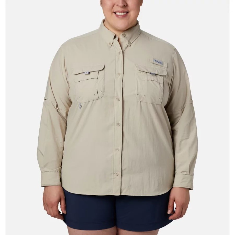 Women's PFG Bahama Long Sleeve Plus Size Fossil Columbia Sale